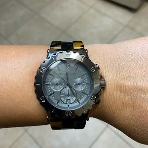 MICHAEL KORS Bel Aire Chronograph Tortise Watch